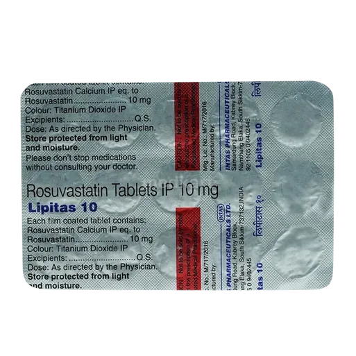 lipitas 10mg tablet 15's